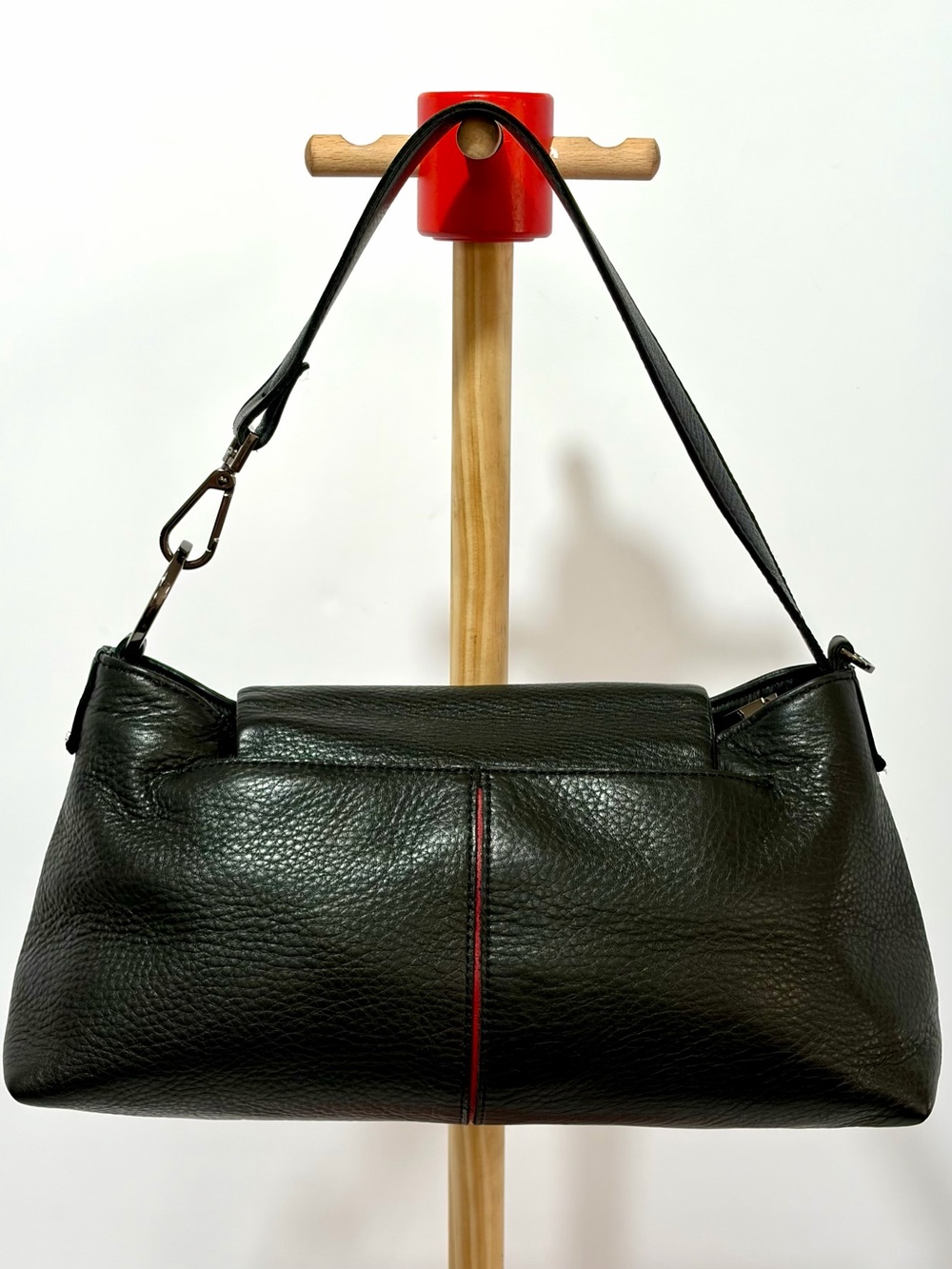 Hammitt VIP Satchel In Black Leather With Gunmetal Hardware EUC - Picture 2 of 14